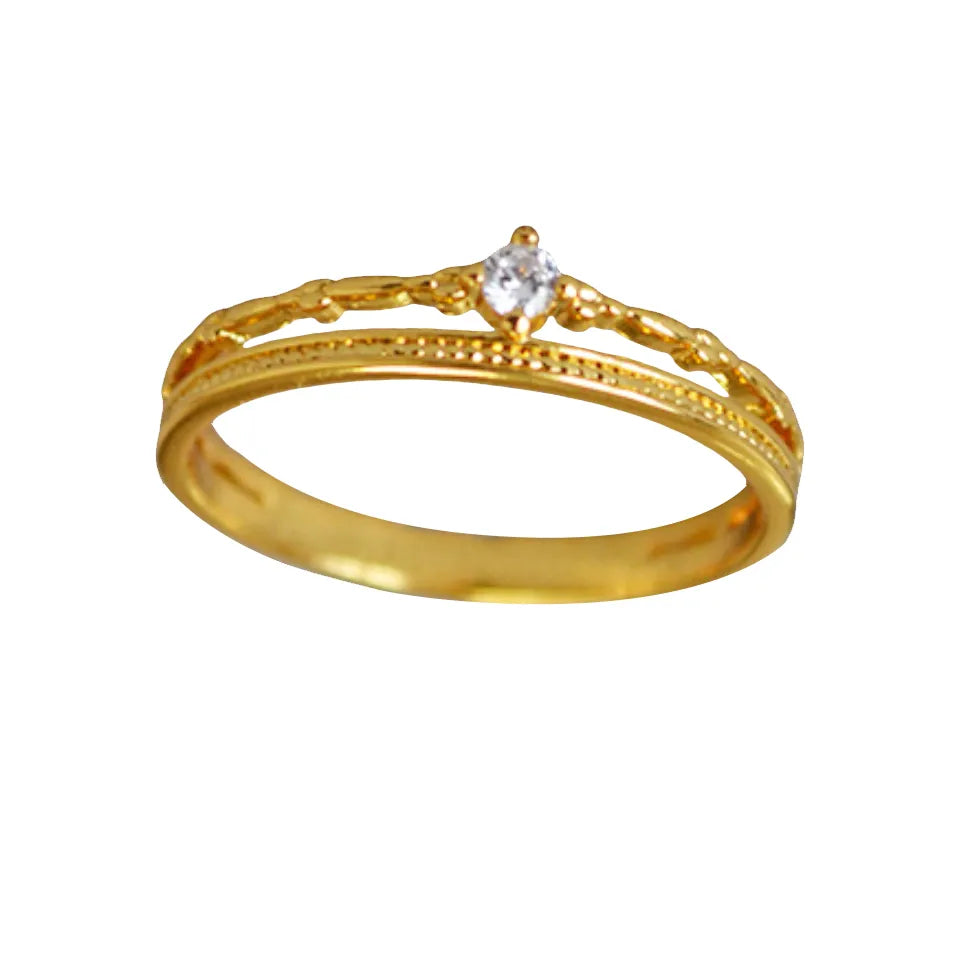 Minimalist Double Band Vintage Ring