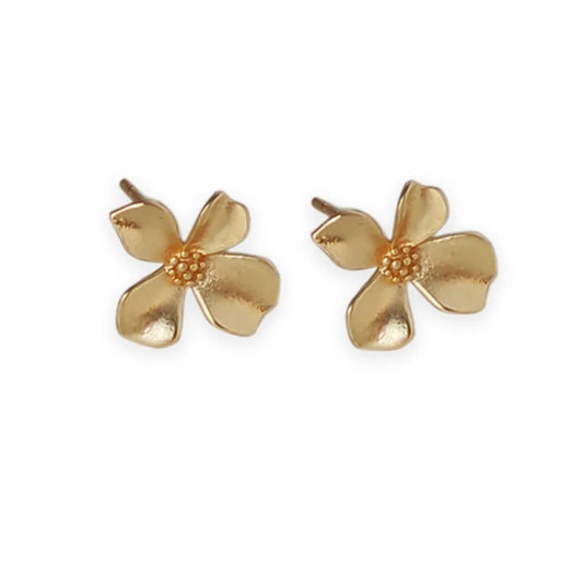 Petite Matte Flower Stud Earrings