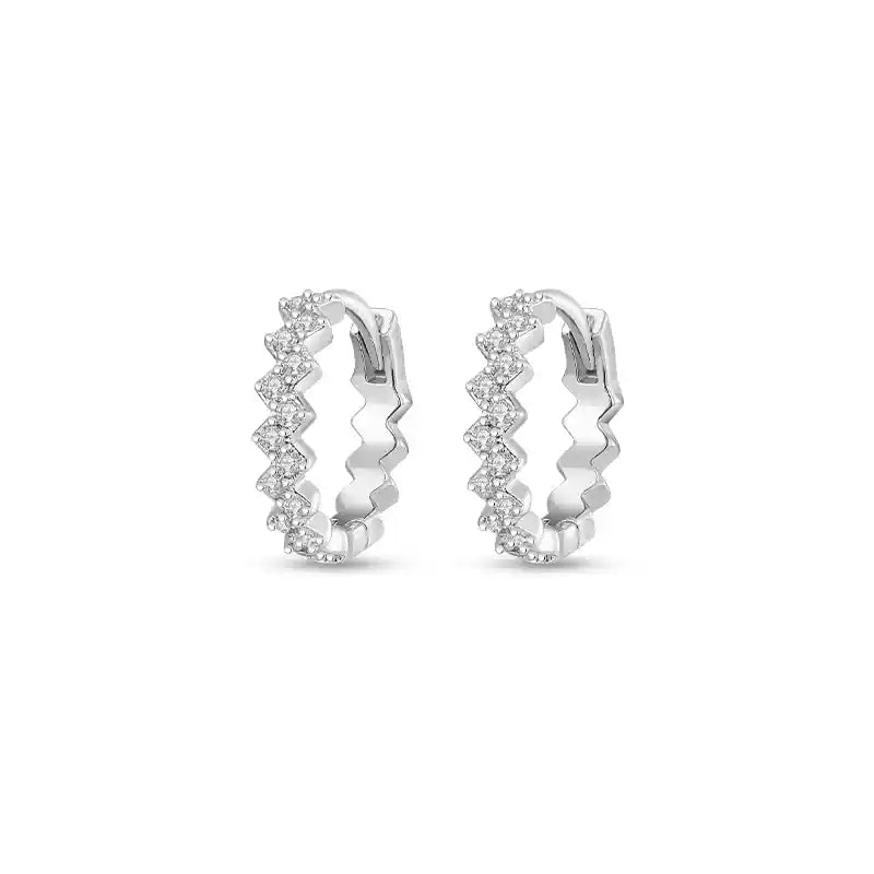 Minimalist Silver Hoop Earrings