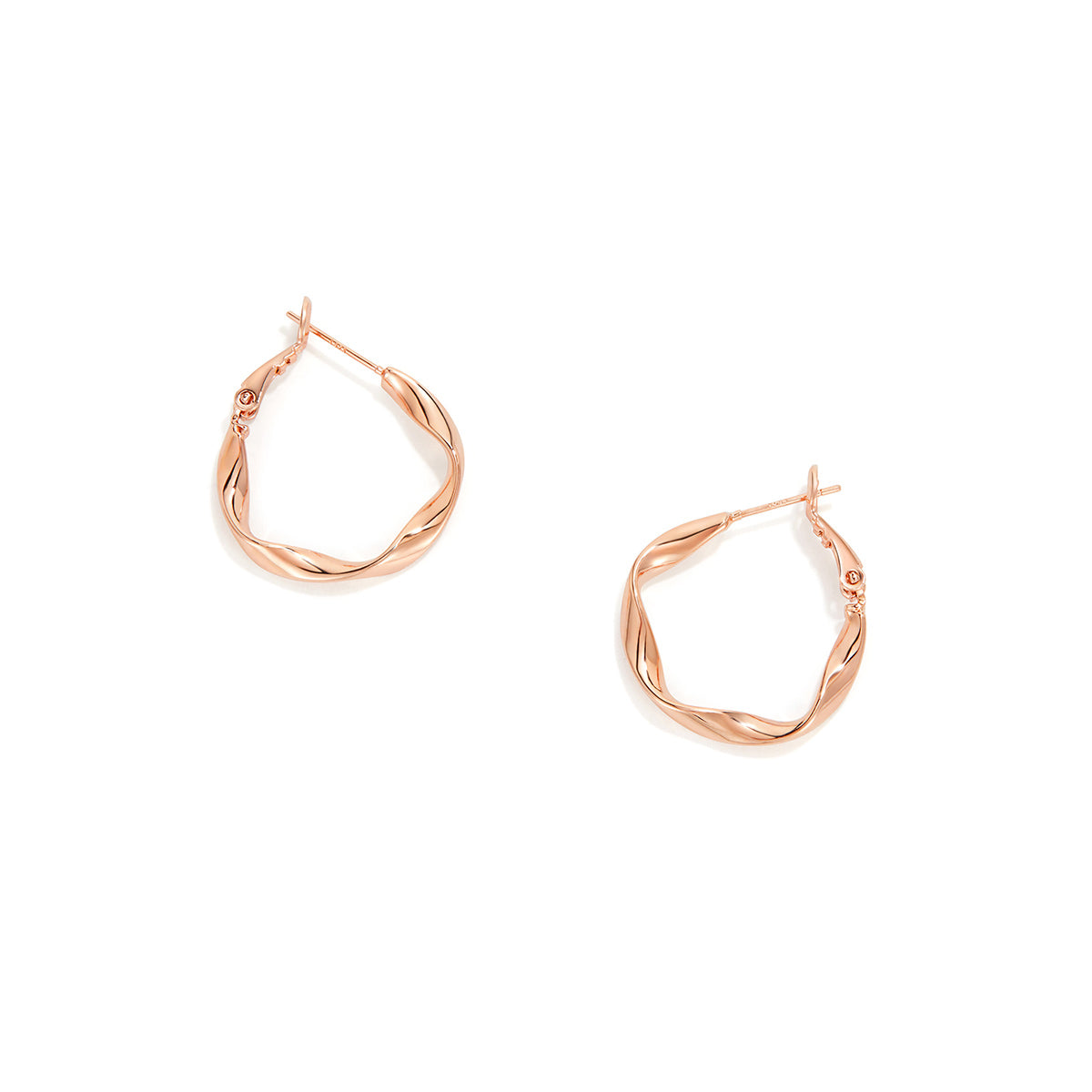 Irregular Twisted Hoop Earrings