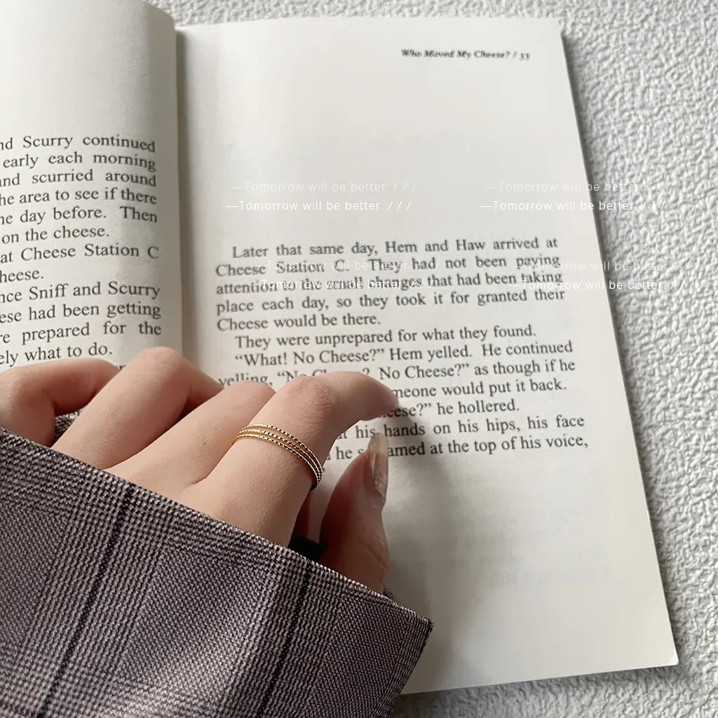 Triple Layer Adjustable Ring - Unique Tail Ring