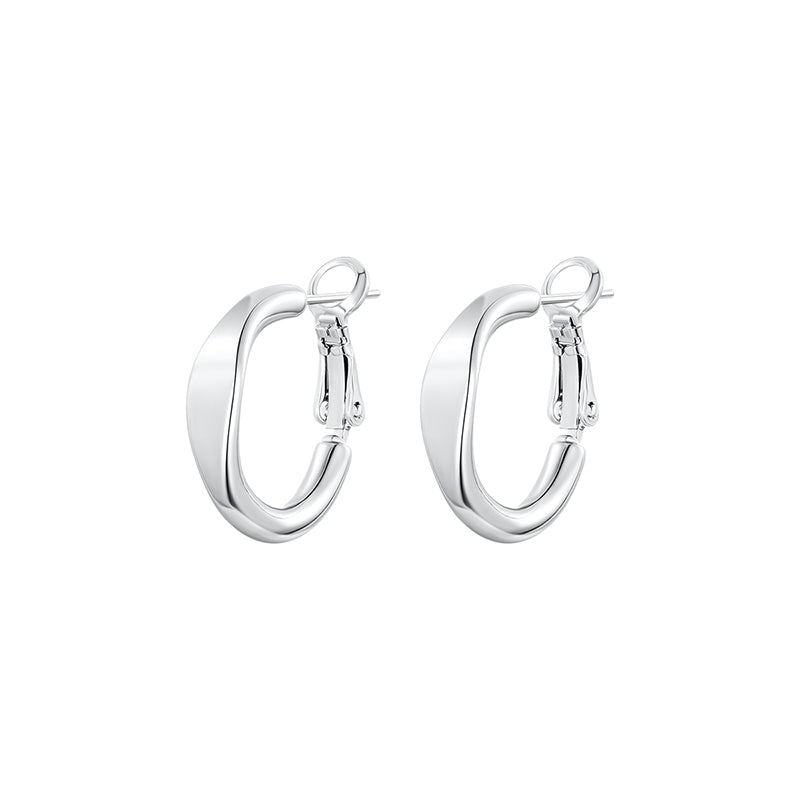 Silver Hoop Earrings