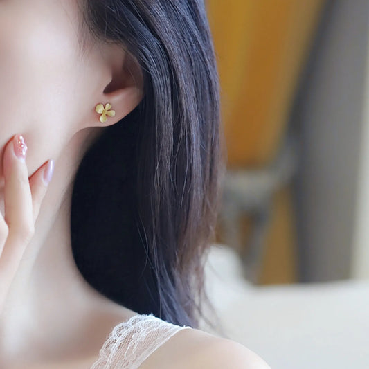 Petite Matte Flower Stud Earrings