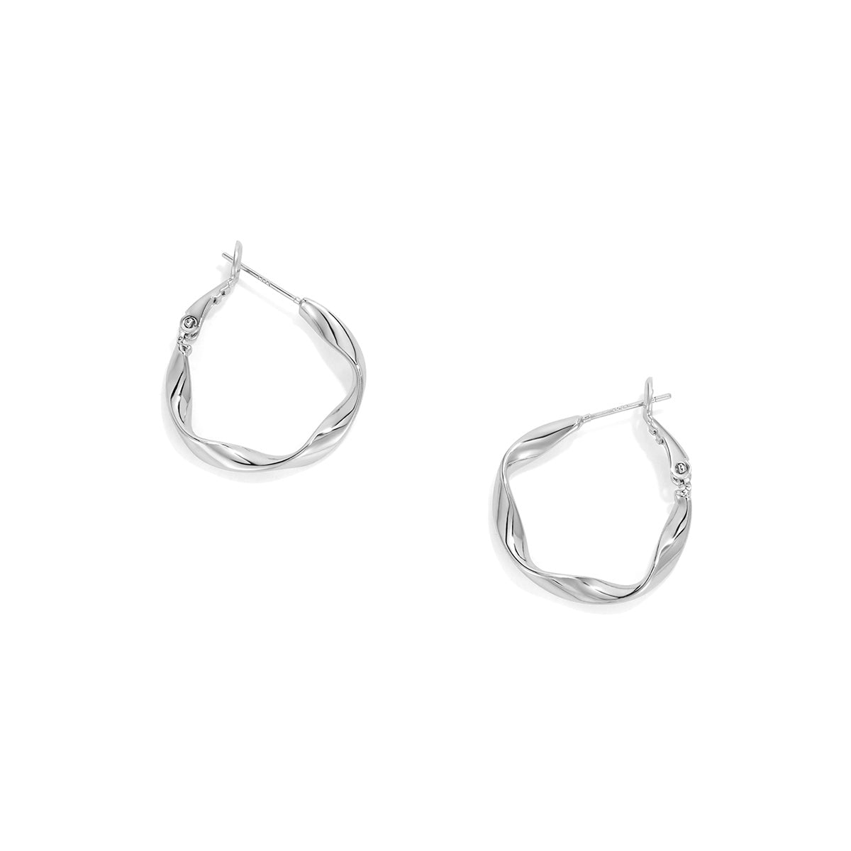 Irregular Twisted Hoop Earrings