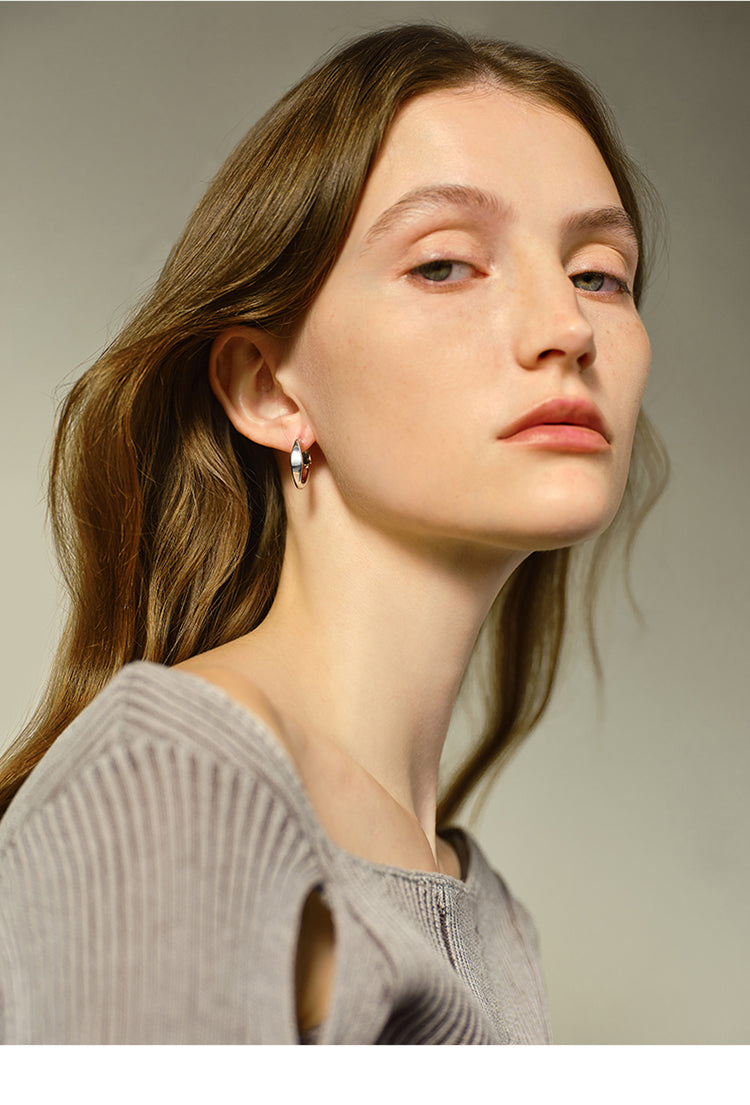 Silver Hoop Earrings