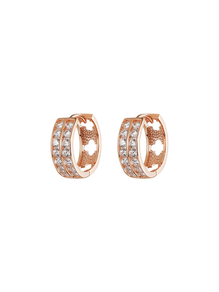Radiant Rose Gold Hoop Earrings