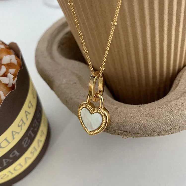 Double-sided Heart Pendant Necklace
