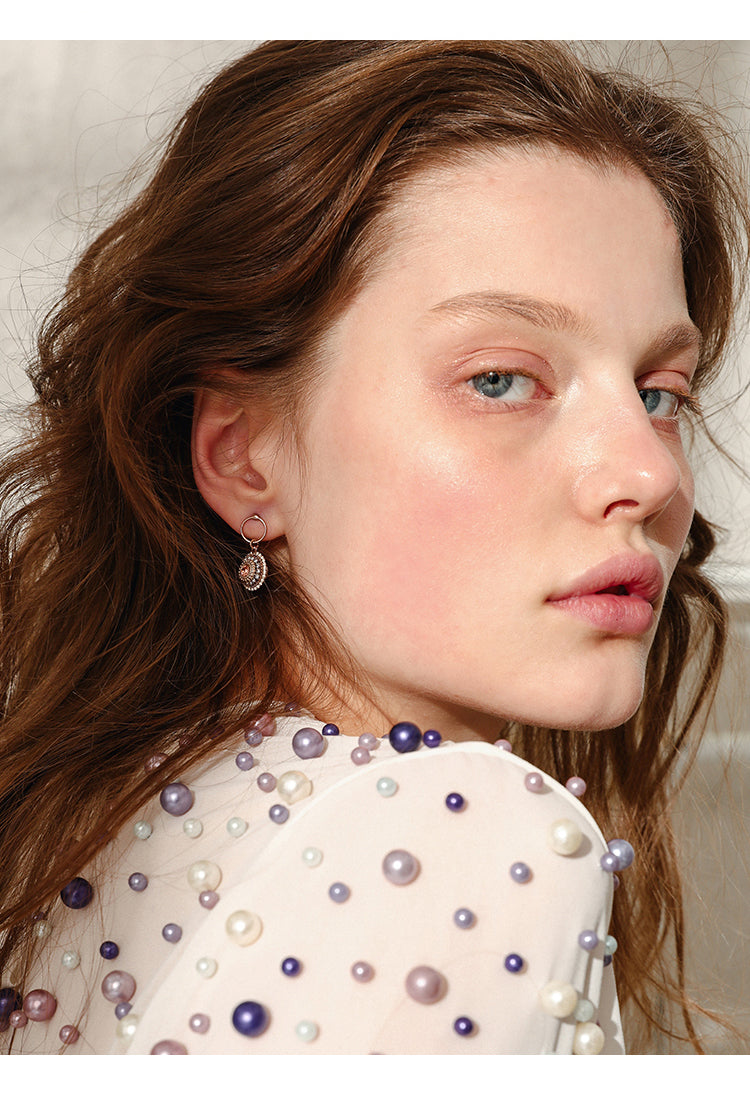 Baroque Drop Earrings - Elegant French-Style