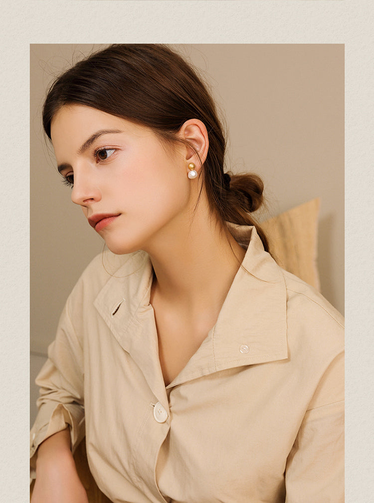 Freshwater Pearl Earrings - Chic & Elegant