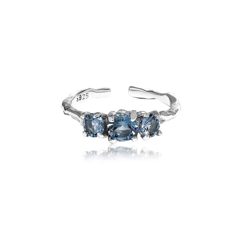 Glacier-Inspired Diamond Ring