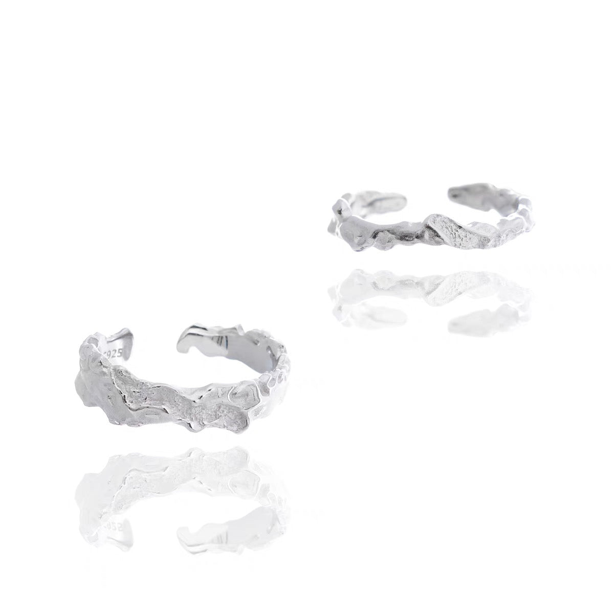 Weathered Erosion Textured Ring
