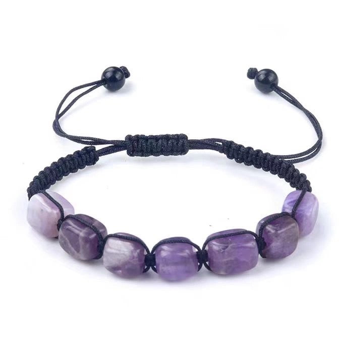 Vibrant Natural Stone Crystal Beaded Bracelet