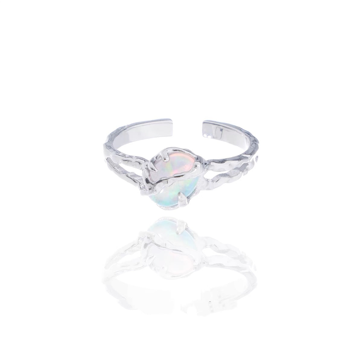 Dreamy Starry Sea Opal Ring