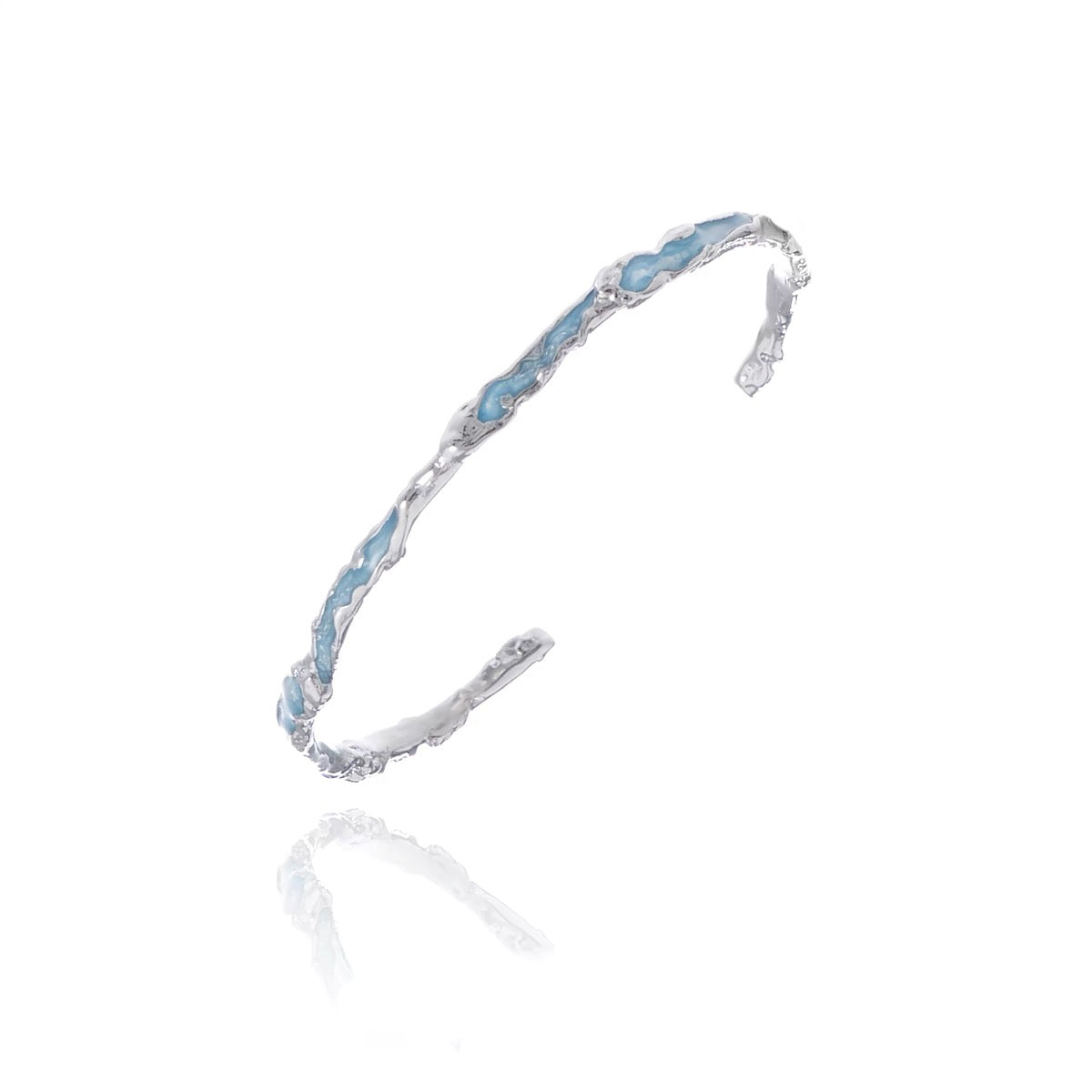 Abstract Resin Textured Bracelet
