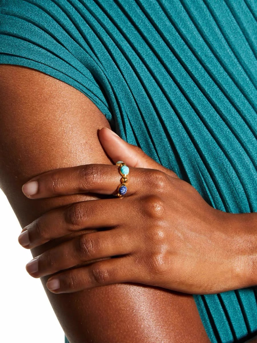 Vintage Turquoise Gemstone Ring