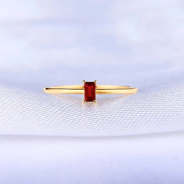 Ruby Ring with Pigeon Blood Red Gemstone