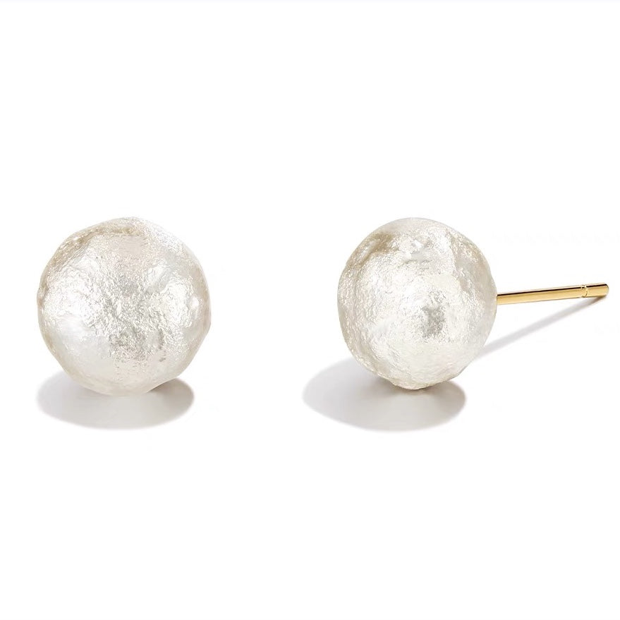 Faux Pearl Earrings with EarCuff and Stud Design