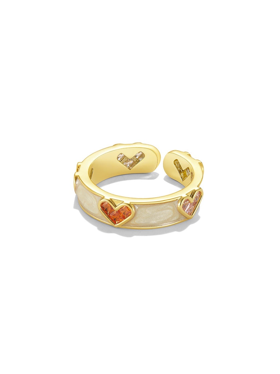 Heart Open-Band Ring – Trendy & Elegant 2024 Design