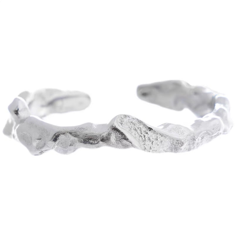 Weathered Erosion Textured Ring
