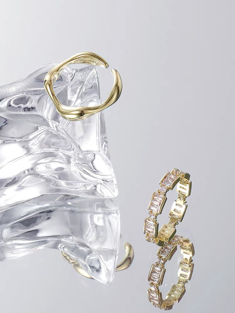 Two-Piece Gold Ring Set
