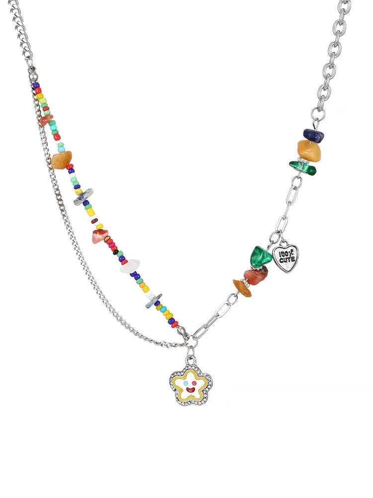 Colorful Dopamine Beaded Necklace