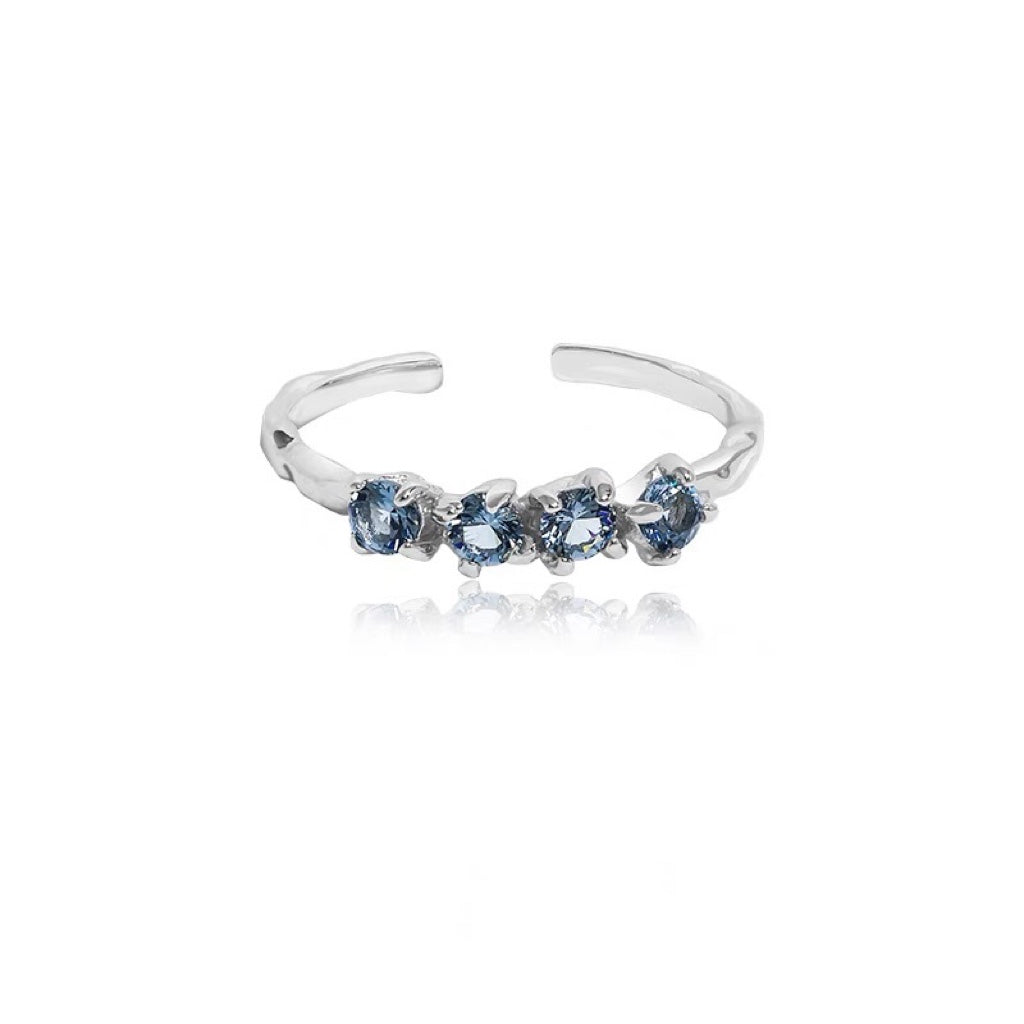Glacier-Inspired Diamond Ring