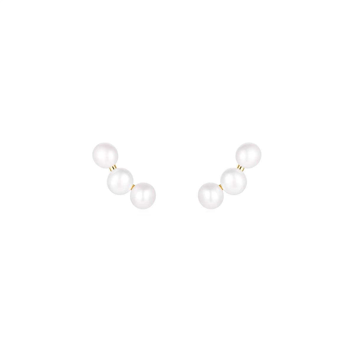 Minimalist Natural Pearl Stud Earrings