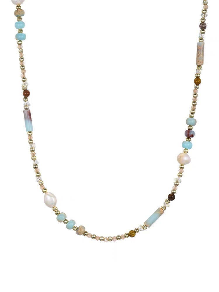 Colorful Glass Beaded Necklace