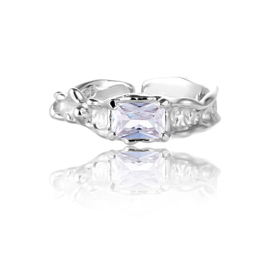 925 Sterling Silver Zircon Ring
