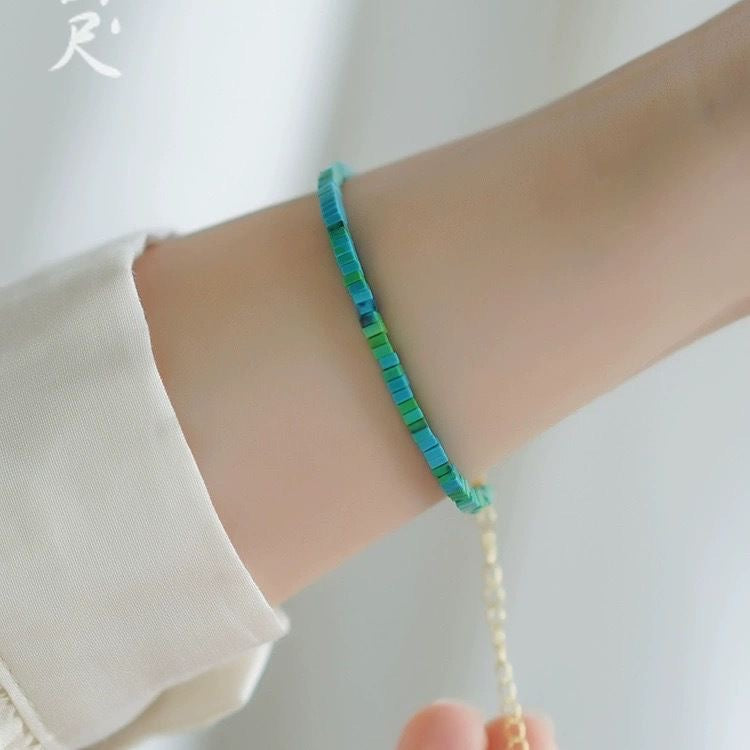 Delicate Turquoise Bracelet attracting wealth