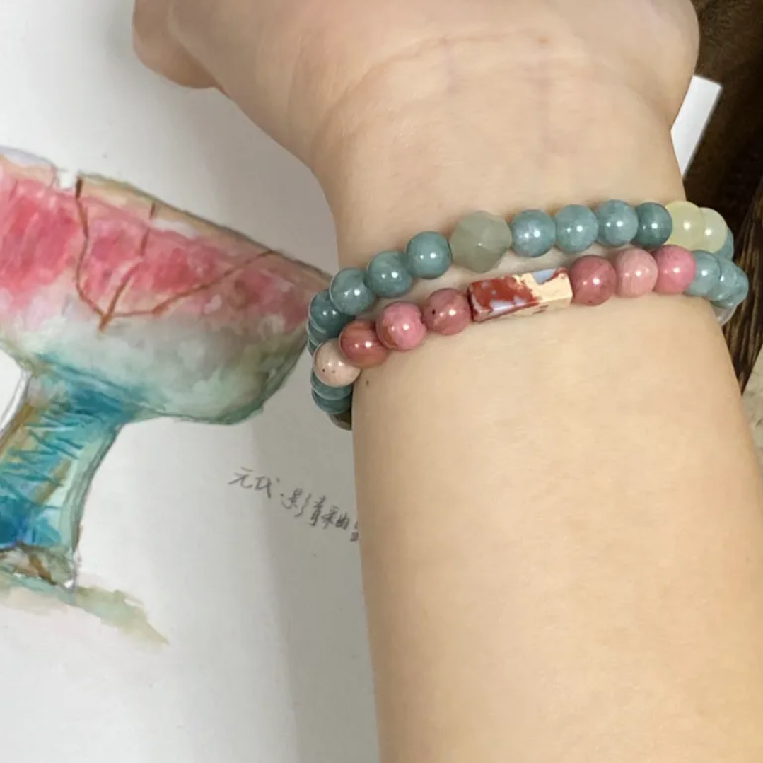 Glasur rot - Cultural Relic Inspiration Series Original Perlenarmband