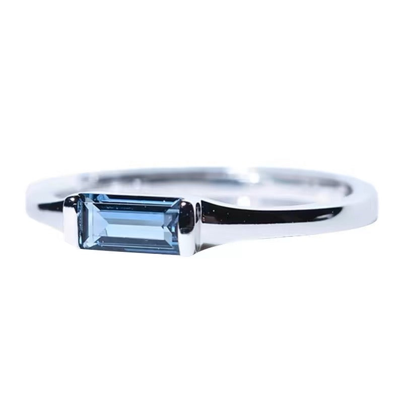 Topaz Minimalist AdjustableOpen Ring