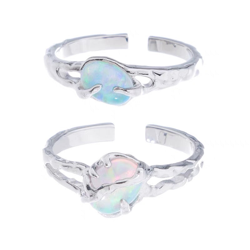 Dreamy Starry Sea Opal Ring