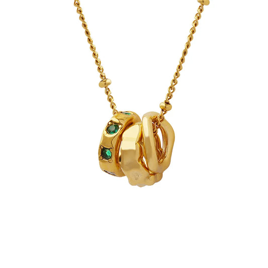 Emerald Heart Pendant Necklace