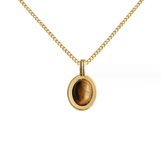 Tiger's Eye Pendant Necklace