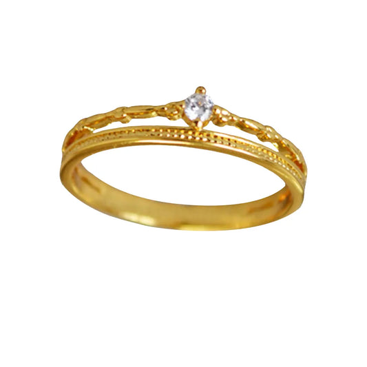 Minimalist Double Band Vintage Ring