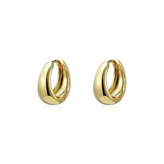 Silver Circle Hoop Earrings - Delicate and Chic