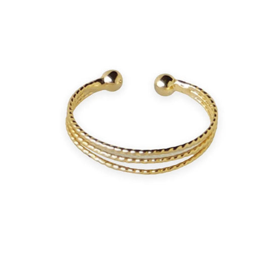 Triple Layer Adjustable Ring - Unique Tail Ring