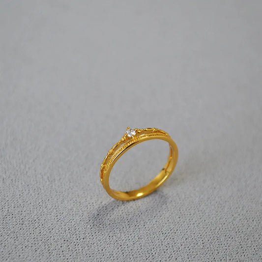Minimalist Double Band Vintage Ring