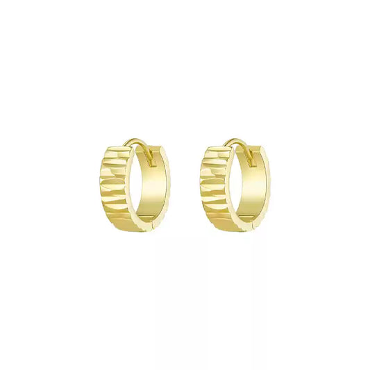 Wave Hoop Earrings - Trendy Retro Style