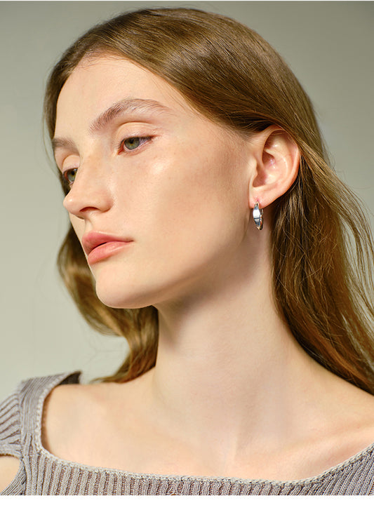 Silver Hoop Earrings