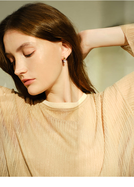 Golden Teardrop Earrings - Elegant and Stylish