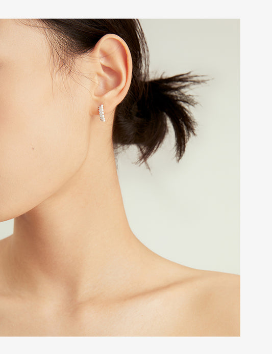 Minimalist Silver Hoop Earrings