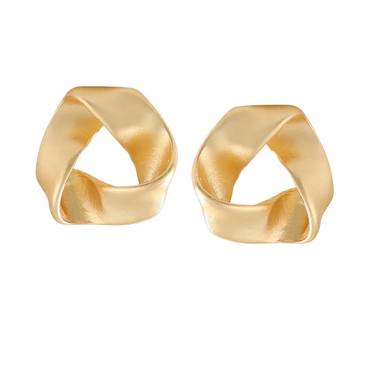 Retro Triangle Mobius Earrings