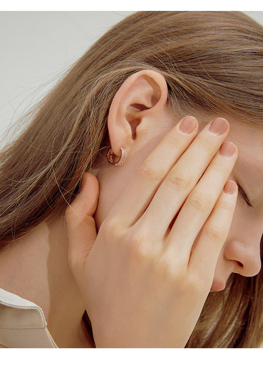 Radiant Rose Gold Hoop Earrings