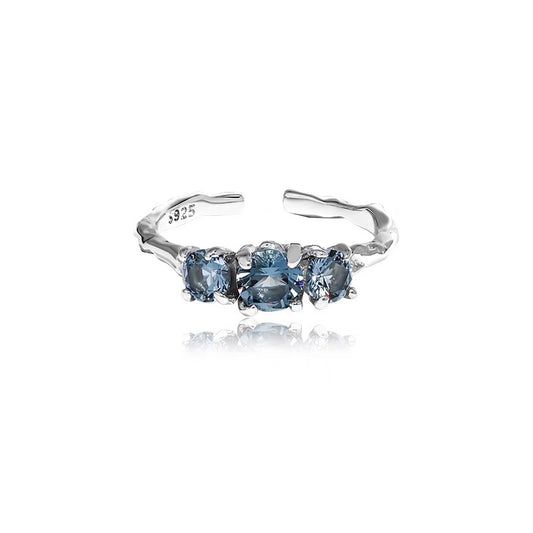 Glacier-Inspired Diamond Ring