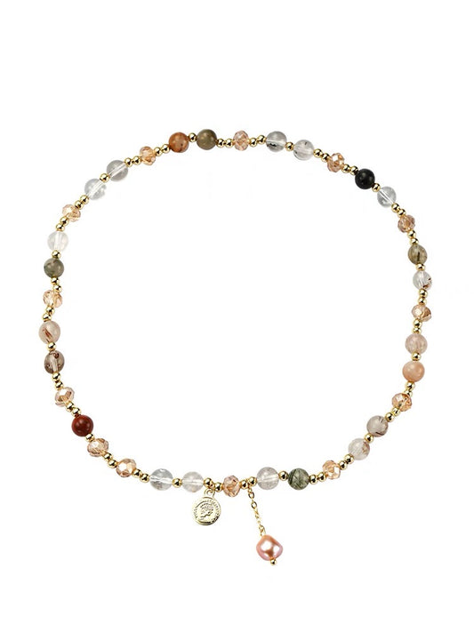 Double-Layer Natural Stone Beaded Bracelet