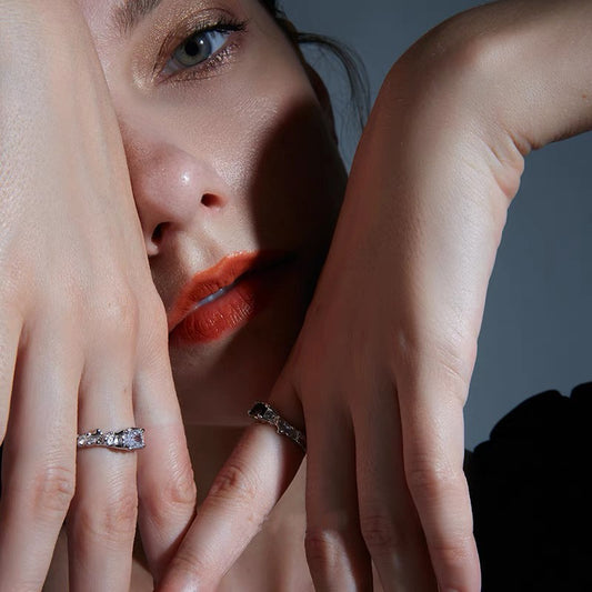 925 Sterling Silver Zircon Ring