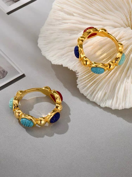 Vintage Turquoise Gemstone Ring