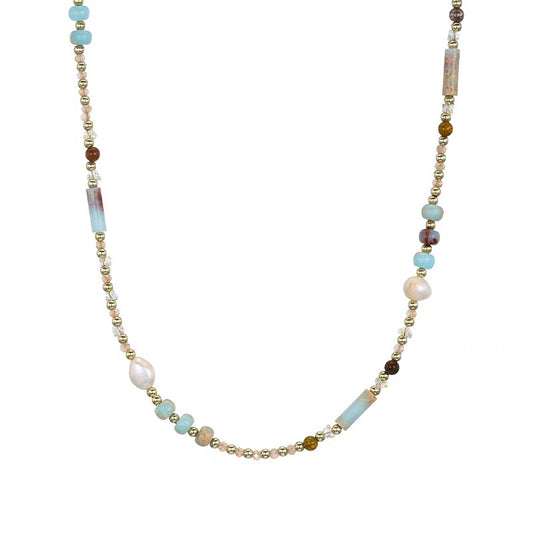 Colorful Glass Beaded Necklace